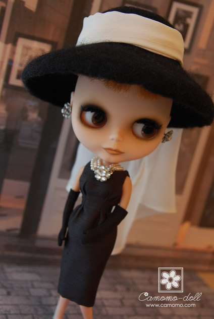 Camomo's Custom Doll Blythe&Outfit オードリーヘプバーン『ティファニーで朝食を』